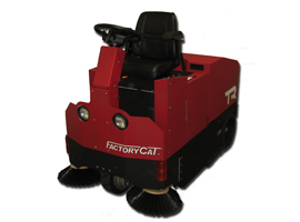 Factory Cat TR industrial rider floor sweeper